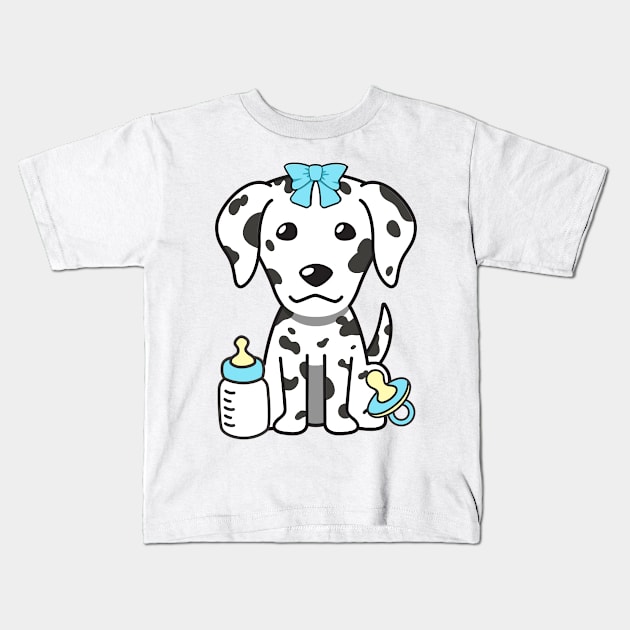 Cute dalmatian is a baby Kids T-Shirt by Pet Station